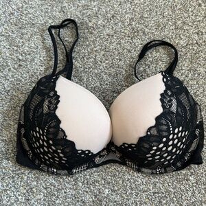 Victorias Secret Very Sexy Push-Up Bra, Black/Tan 34DD